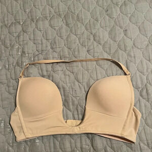 HALTER BRA~DEEP CUT~NWOT~36B